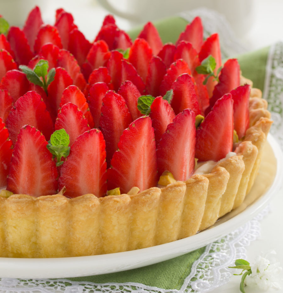 Délicieuse & intemporelle tarte aux fraises…