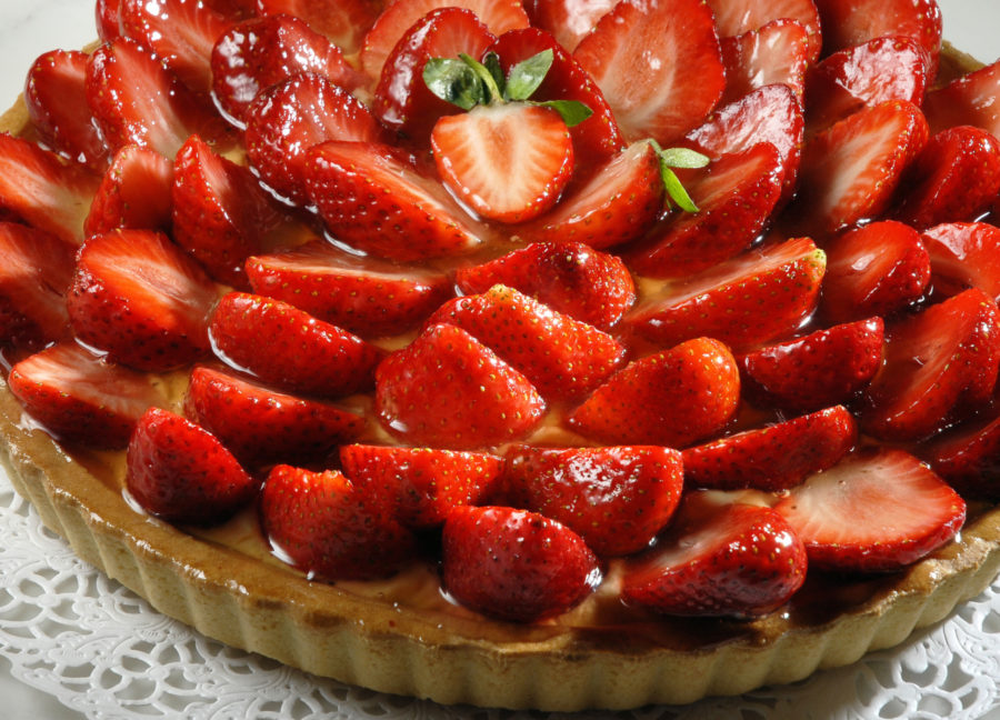 Délicieuse & intemporelle tarte aux fraises…