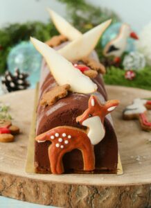 Bûche de Noël Poire Chocolat