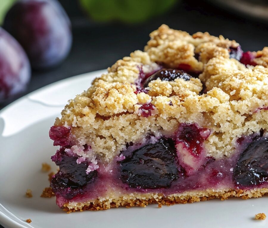 Crumble aux prunes