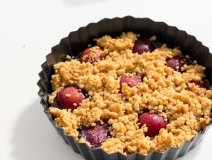 Crumble prunes