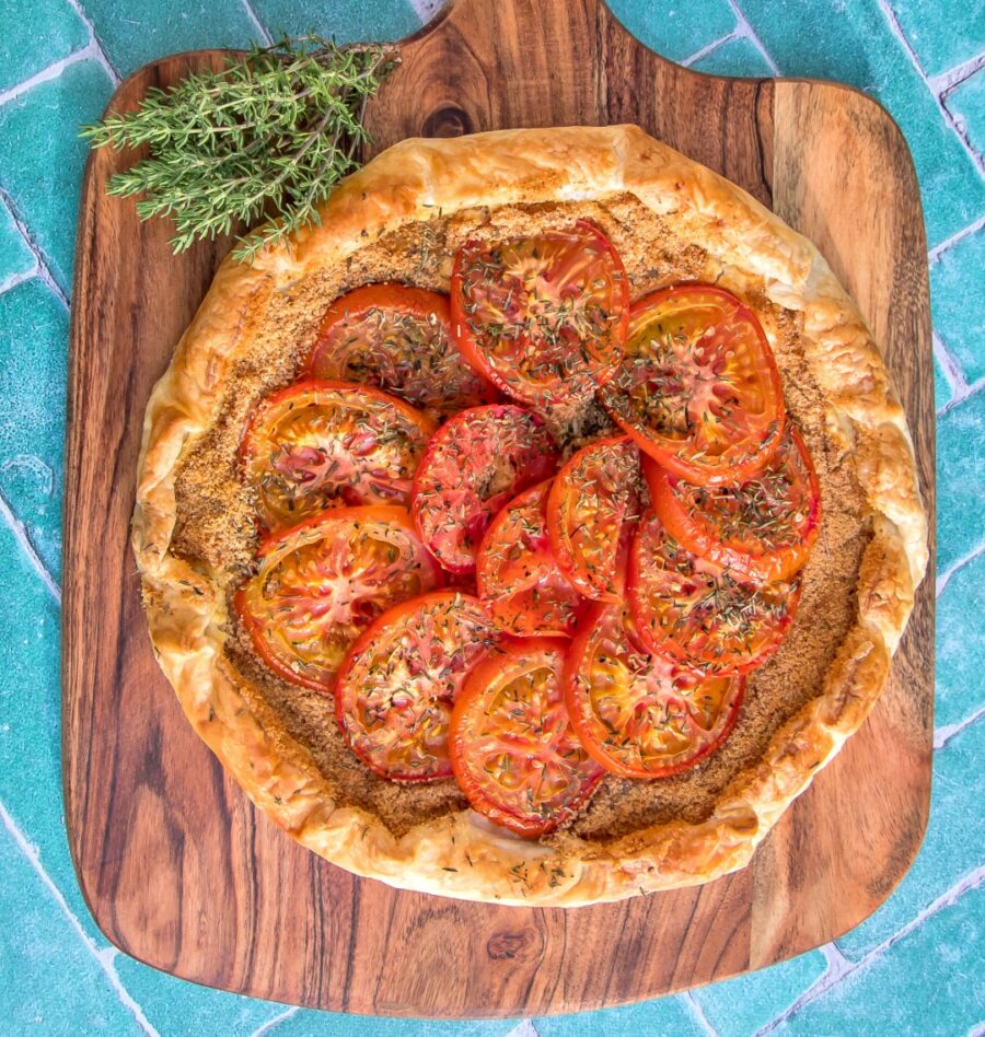 Tarte d&rsquo;été tomate oignons