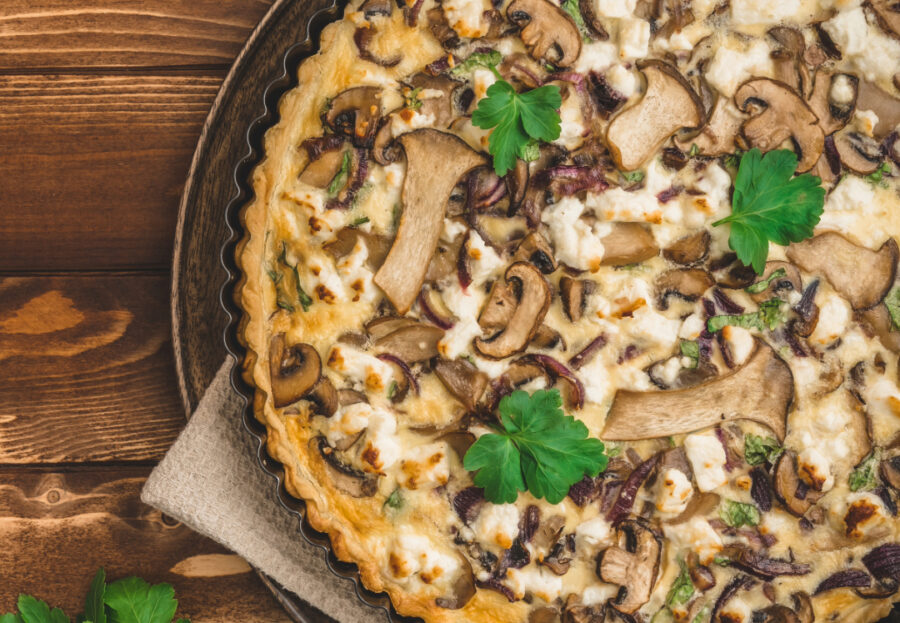 Tarte aux champignons facile