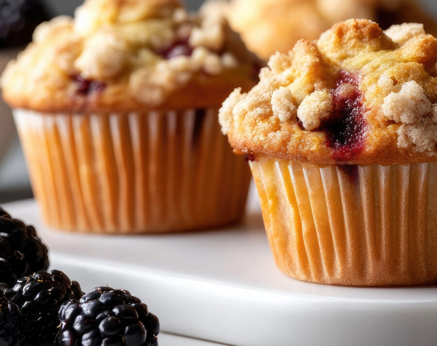 Muffins aux mûres