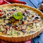 Quiche lardons poivrons