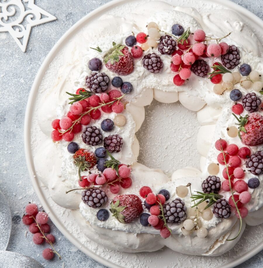 Pavlova aux fruits rouges