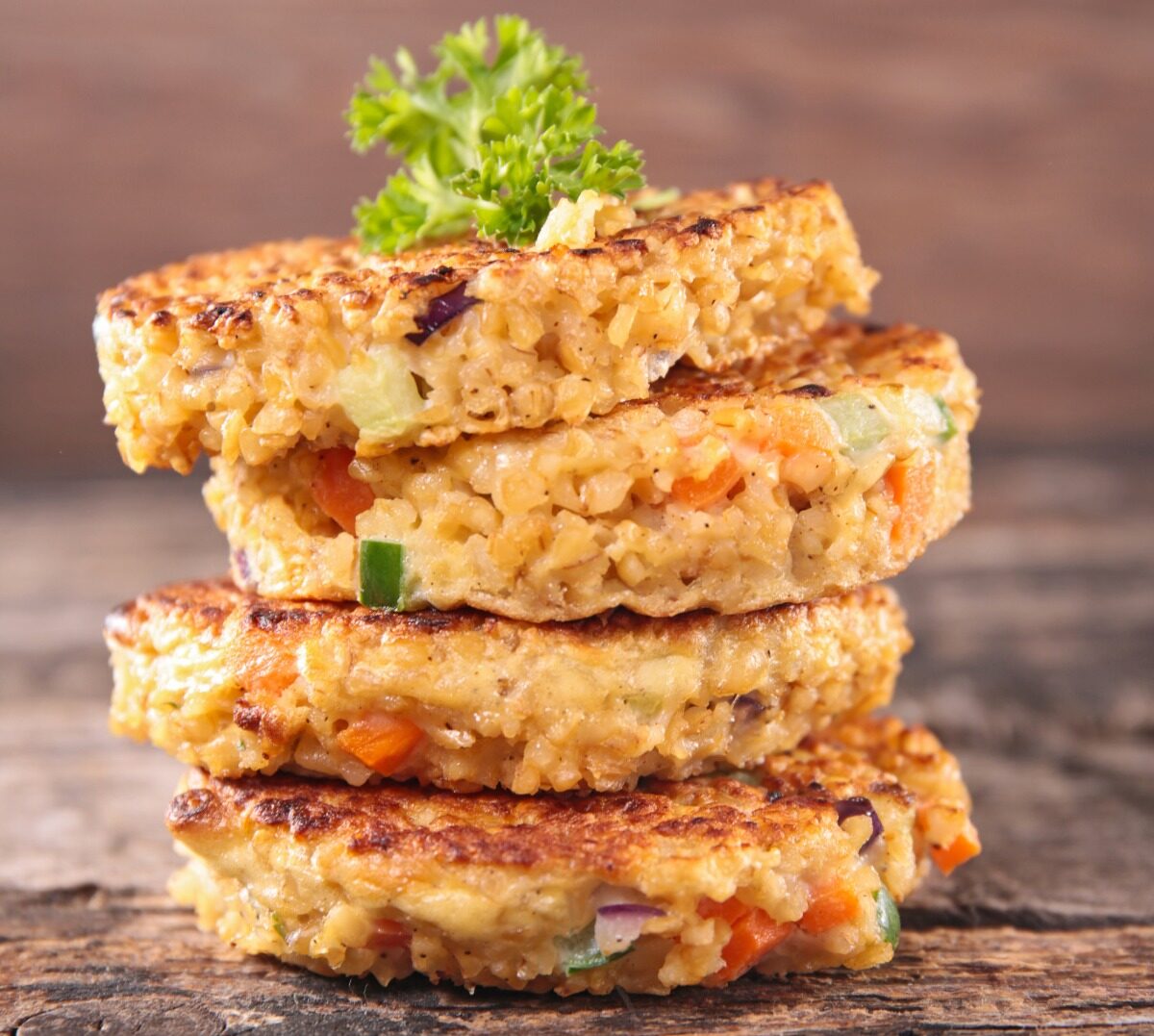 Galette quinoa, carottes et curcuma