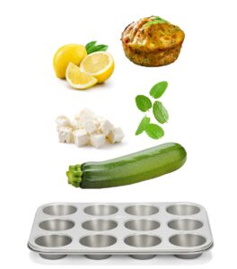 Ingrédients Cake courgettes feta menthe