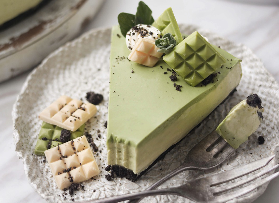 Cheesecake au matcha